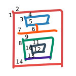 圖 stroke order